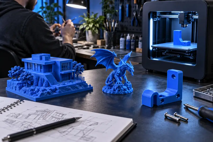 Modèle 3D affiné et préparé pour un flux de travail d'impression pratique